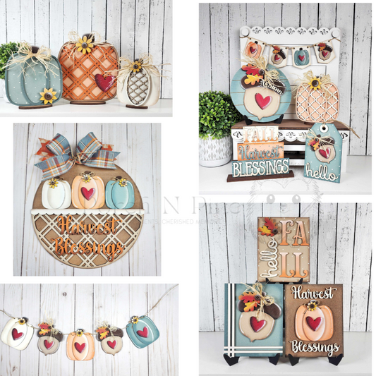 Fall Harvest Collection Wood Blanks