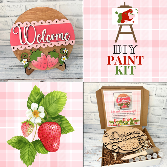 Strawberry Welcome Sign Create-A-Kit