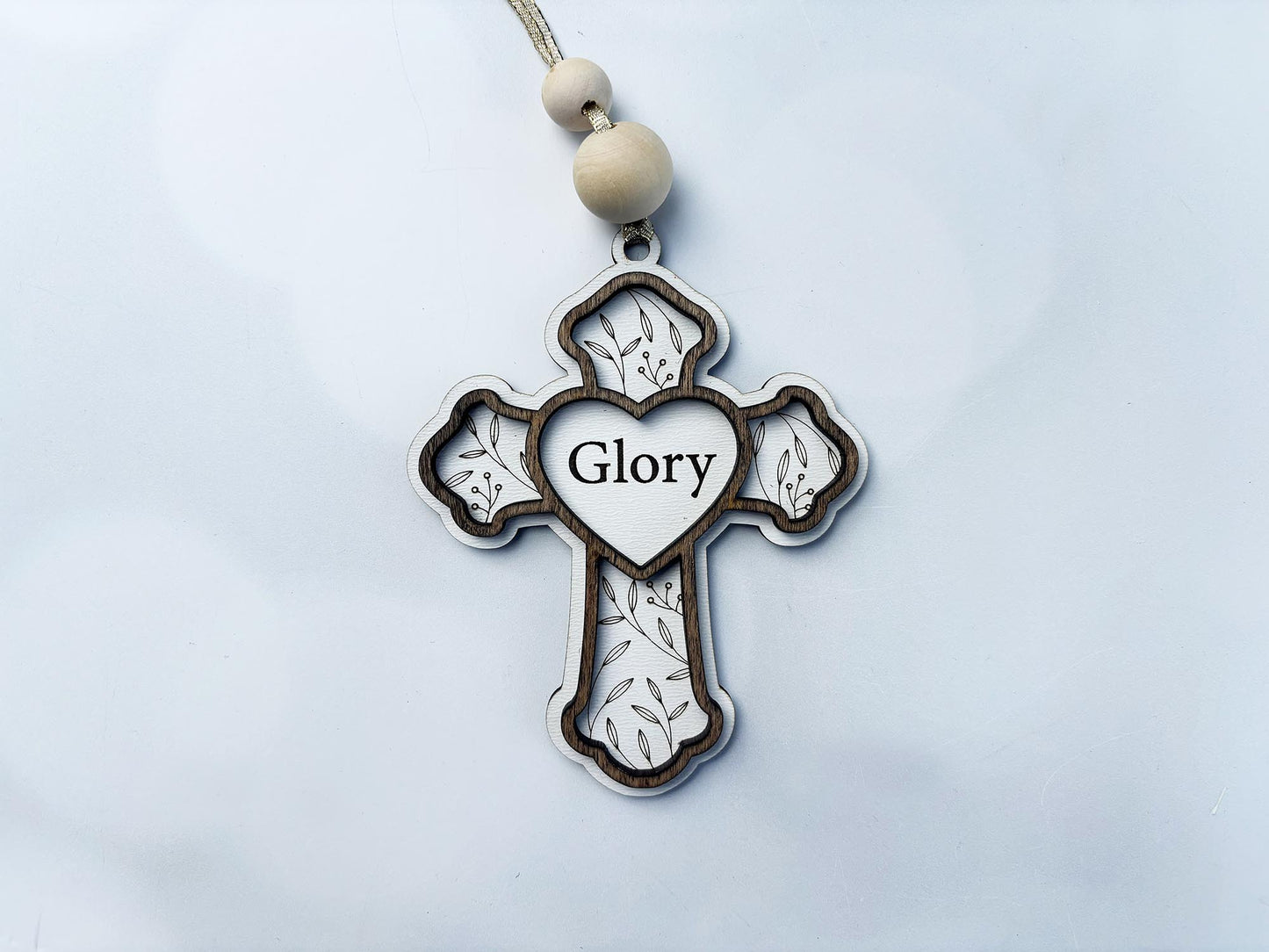 Personalized Layered Wood Christmas Ornaments