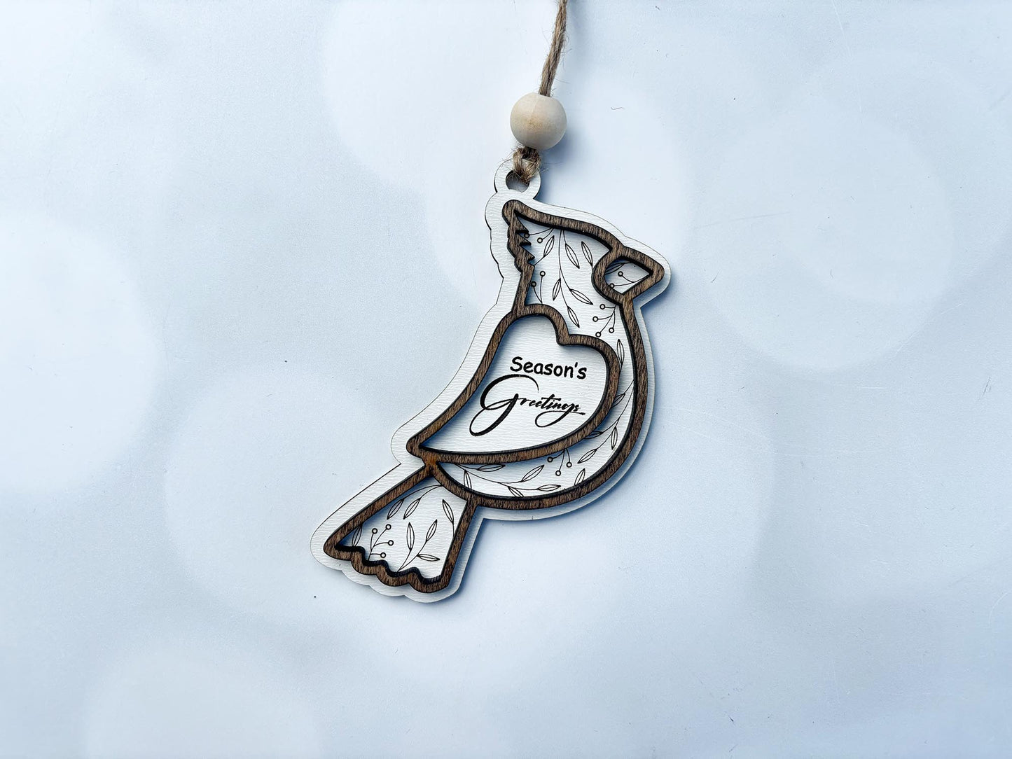 Personalized Layered Wood Christmas Ornaments