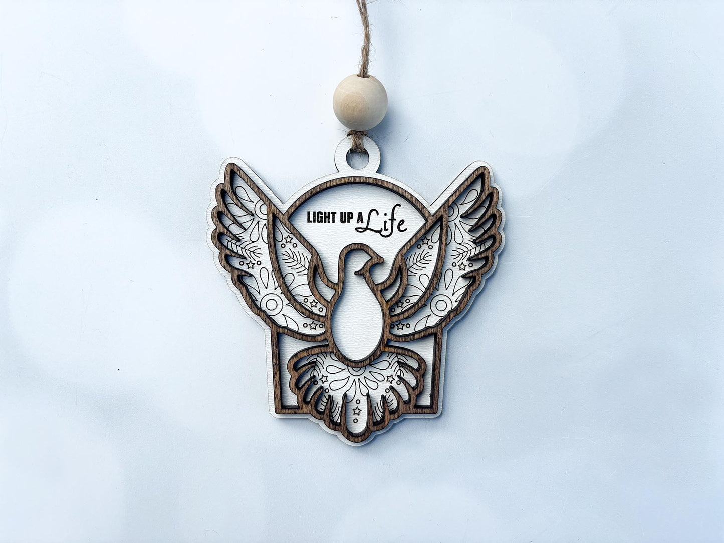 Personalized Layered Wood Christmas Ornaments