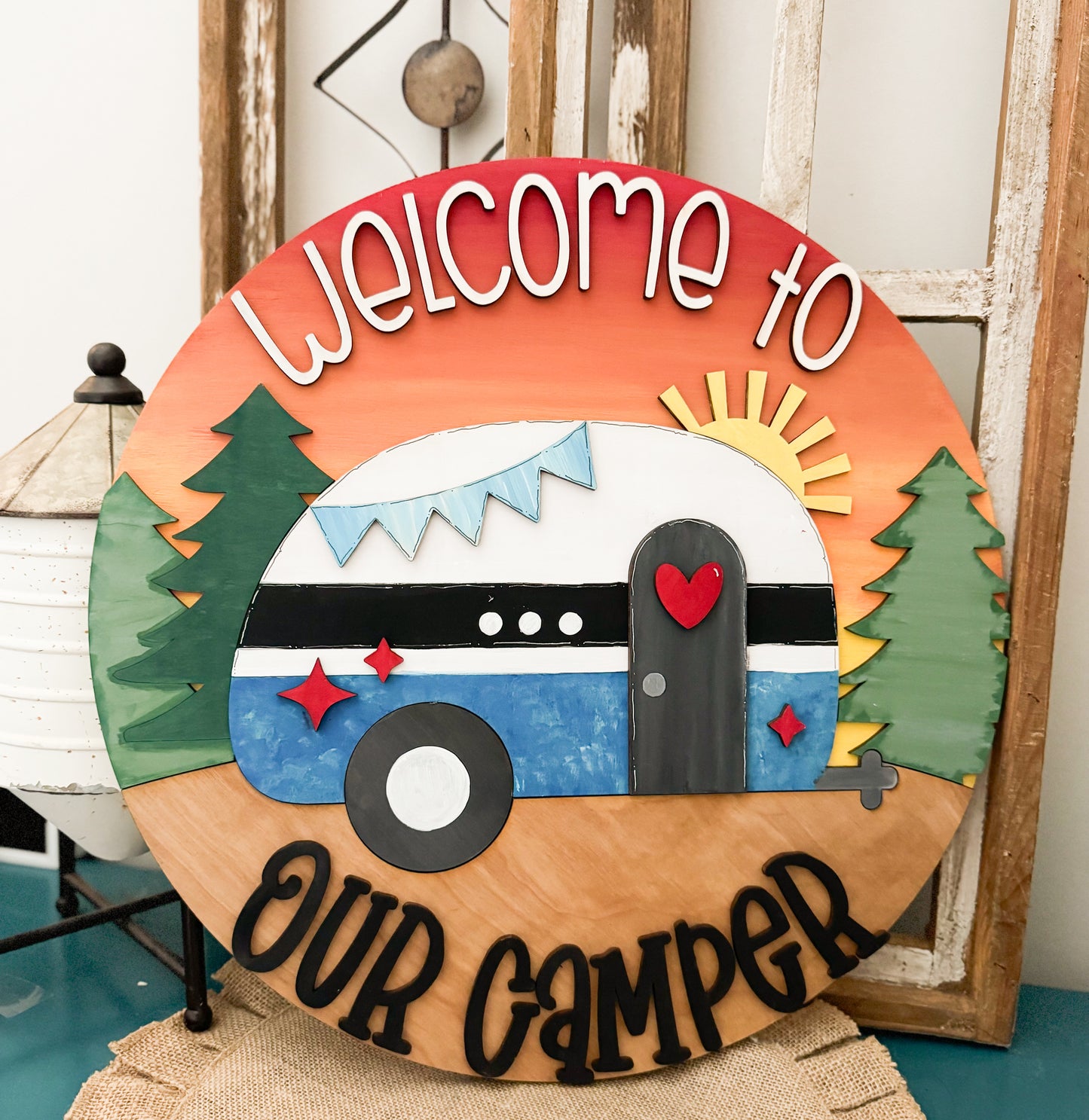 Happy Camper Collection Wood Blank