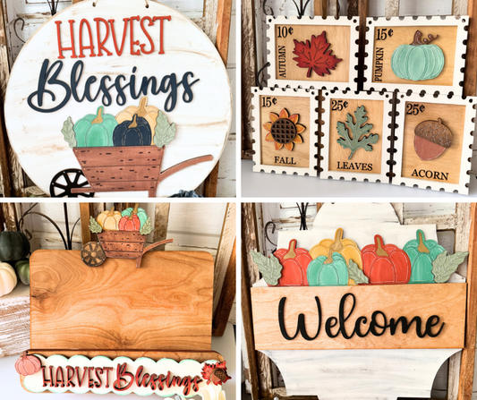 Harvest Blessings Collection Wood Blank