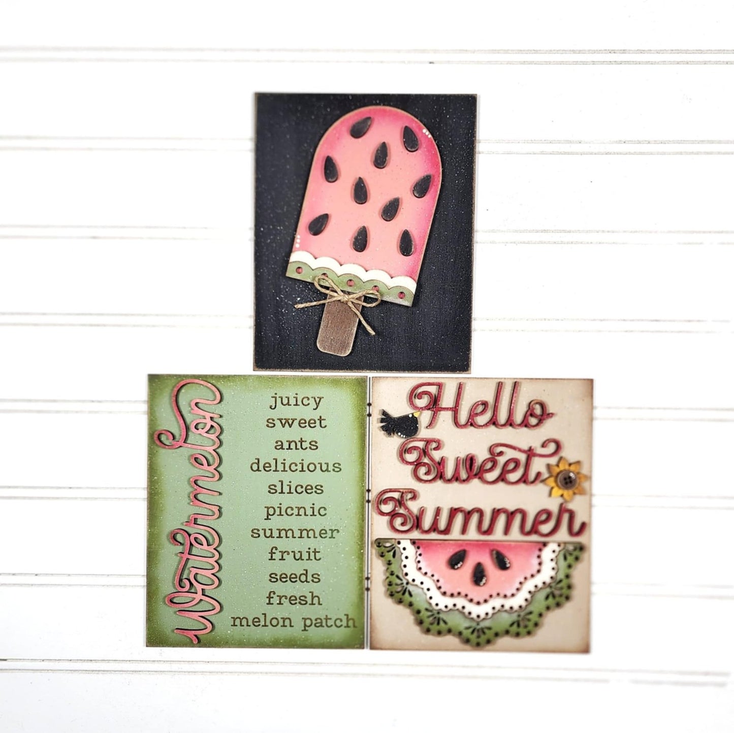Vintage Watermelon Collection Wood Blank