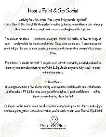 Host a Paint & Sip Social