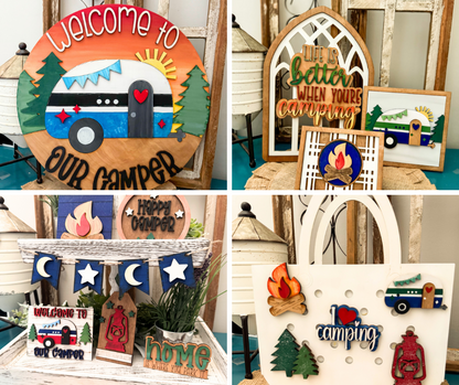 Happy Camper Collection Wood Blank