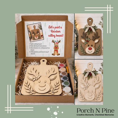 Reindeer Cutting Board Paint & Create Kit
