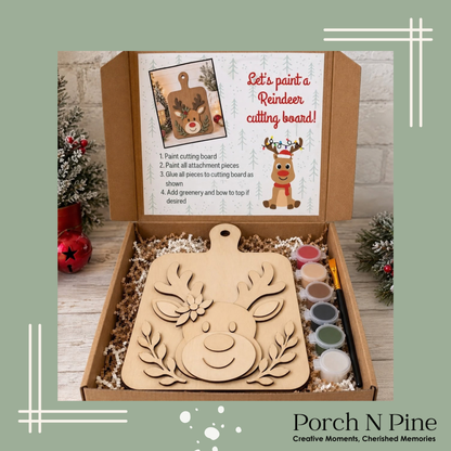 Reindeer Cutting Board Paint & Create Kit