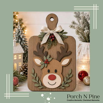 Reindeer Cutting Board Paint & Create Kit