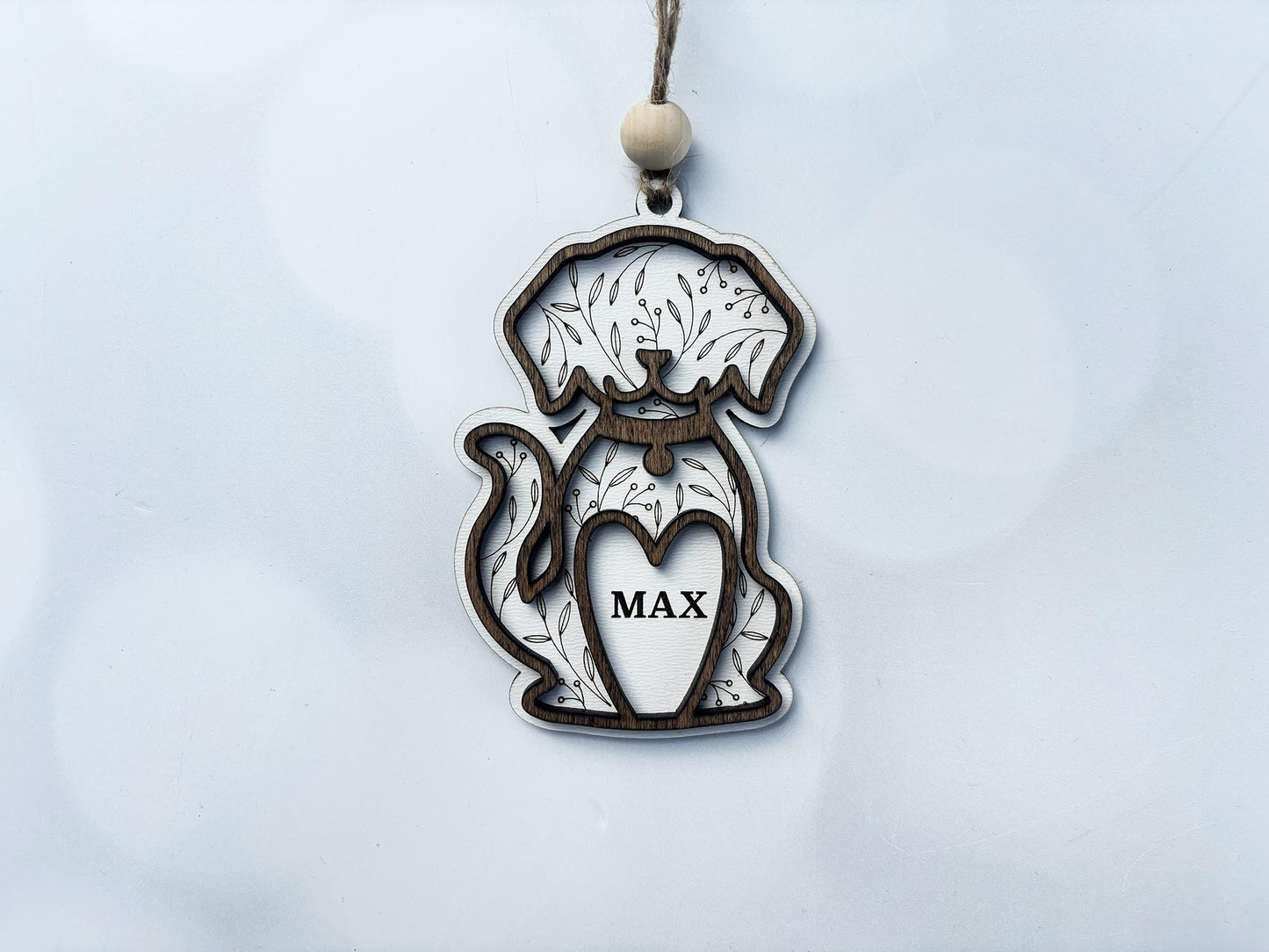 Personalized Layered Wood Christmas Ornaments