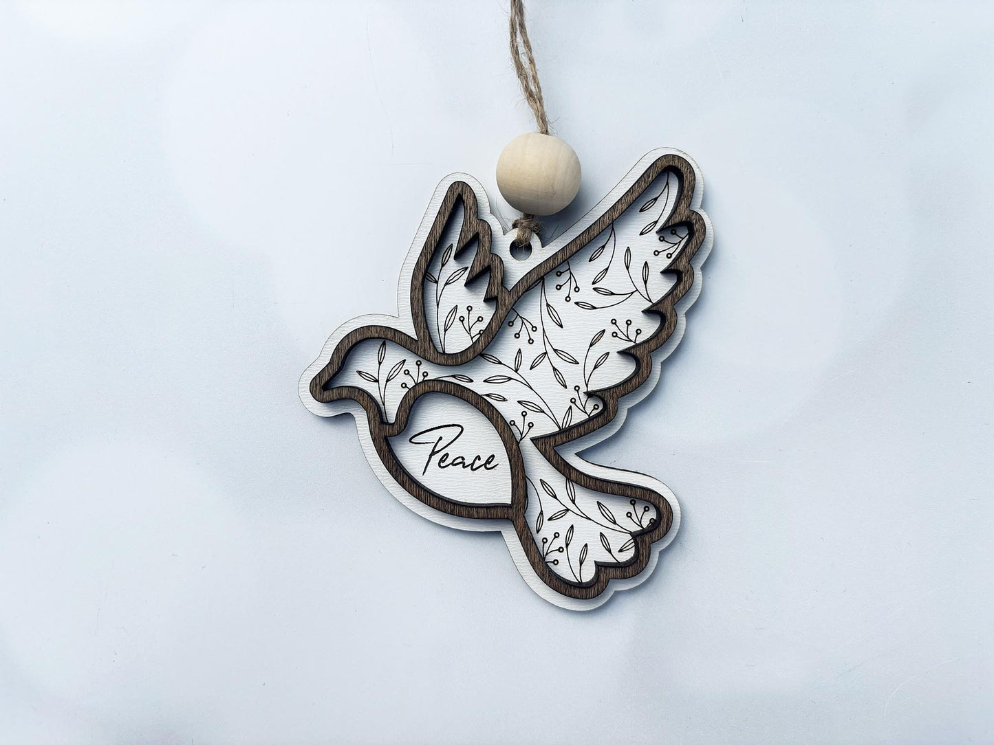 Personalized Layered Wood Christmas Ornaments