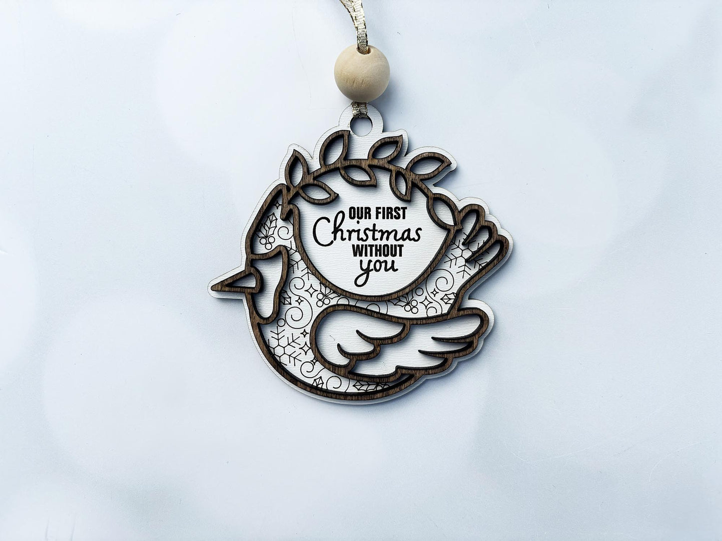 Personalized Layered Wood Christmas Ornaments