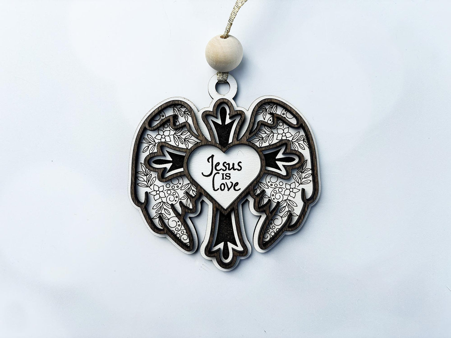 Personalized Layered Wood Christmas Ornaments