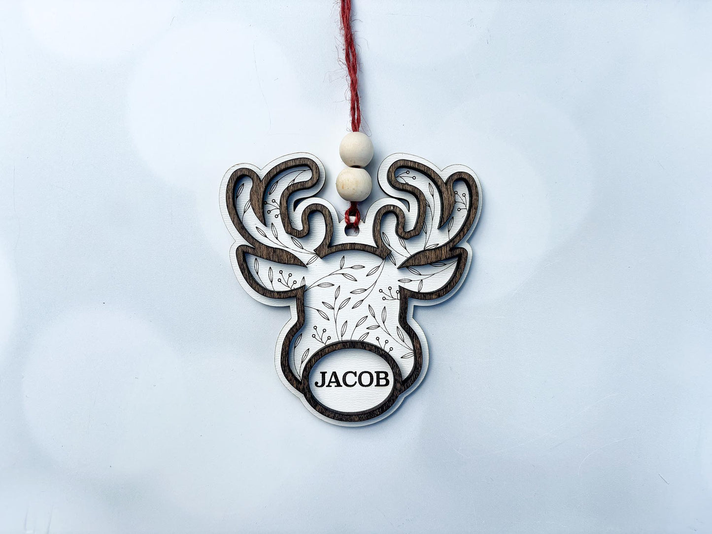 Personalized Layered Wood Christmas Ornaments