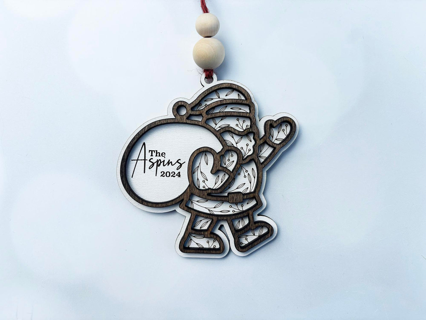 Personalized Layered Wood Christmas Ornaments