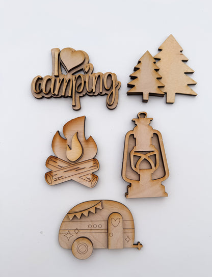Happy Camper Collection Wood Blank