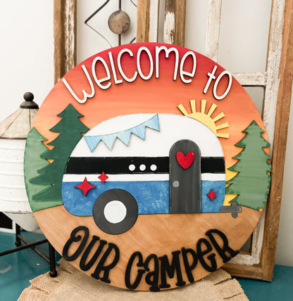 Happy Camper Collection Wood Blank