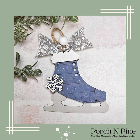 Ice Skate Pop-Out Ornament