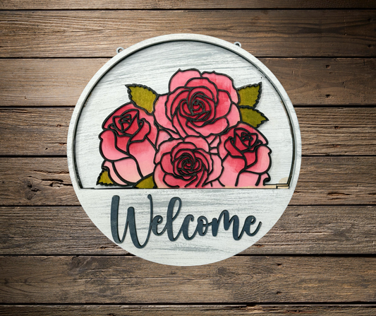 Welcome Interchangeable Sign