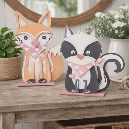 Valentine Animal Shelf Sitter