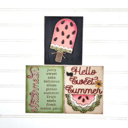 Vintage Watermelon Collection Wood Blank