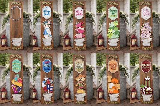 Interchangeable Porch Leaner Bucket + Inserts