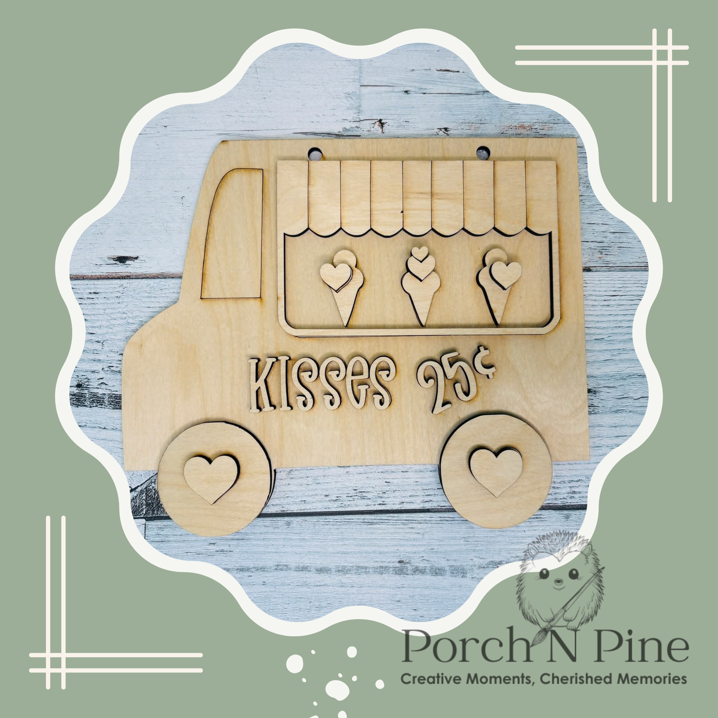 Valentines Ice Cream Truck Paint & Create Kit