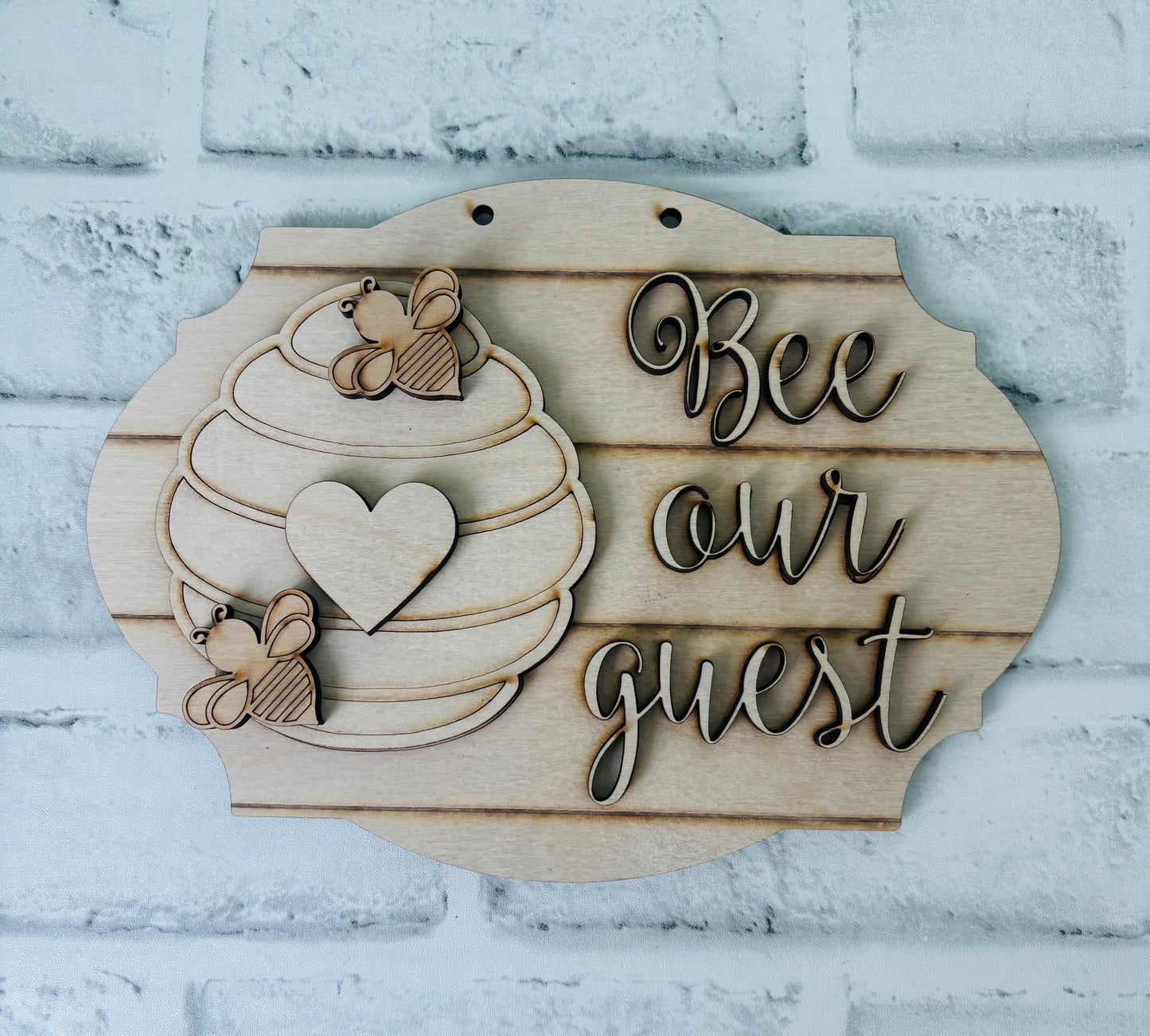 Bee our guest mini sign Create-a-Kit