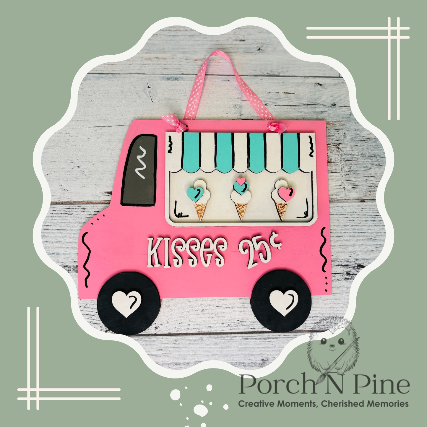 Valentines Ice Cream Truck Paint & Create Kit