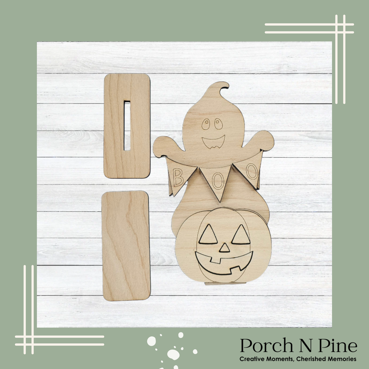 The Porch N Pine Boo Box | Halloween Paint & Create Kit