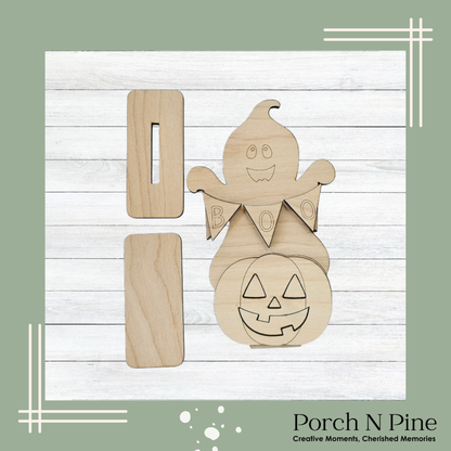 The Porch N Pine Boo Box | Halloween Paint & Create Kit