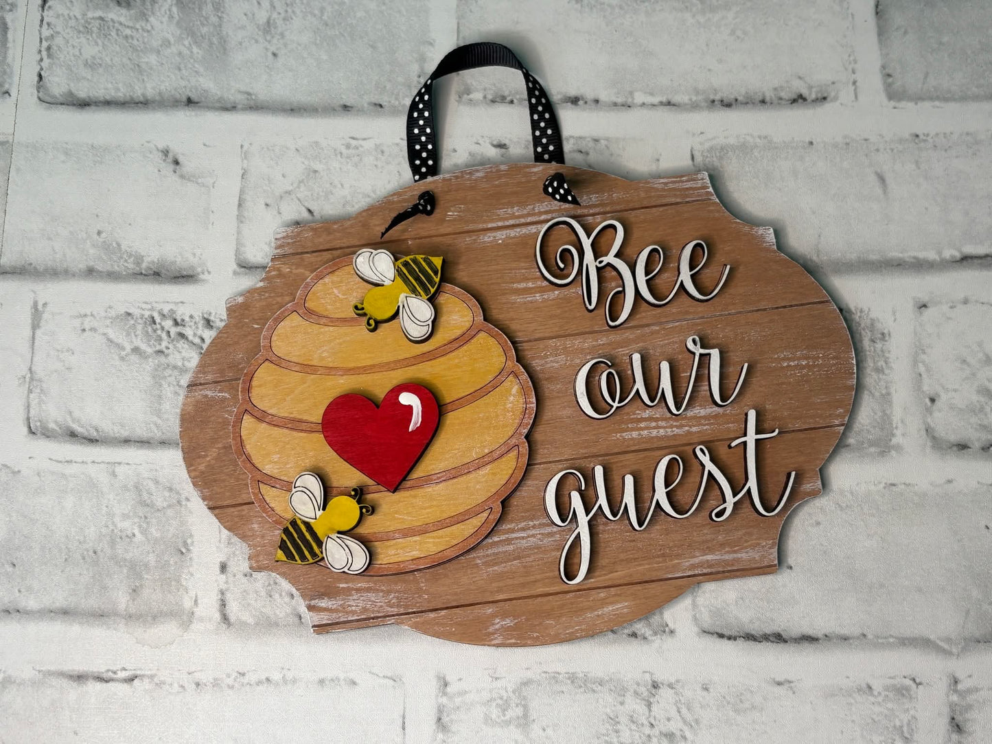 Bee our guest mini sign Create-a-Kit