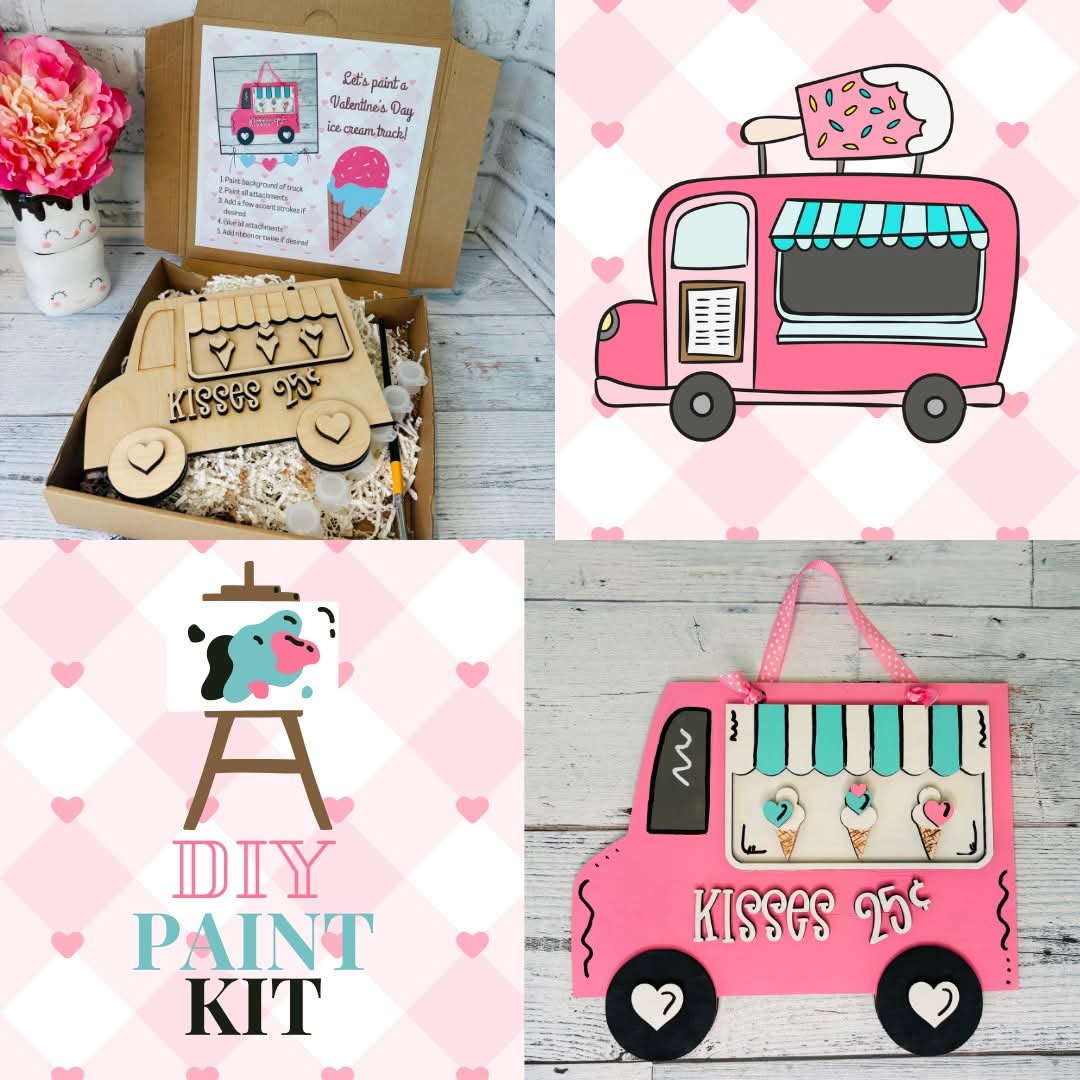 Valentines Ice Cream Truck Create-a-Kit